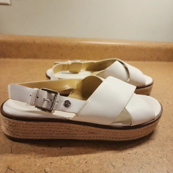 Michael Kors Meryl Criss Cross Espadrille Platform Women SZ 8M - Picture 2 of 14